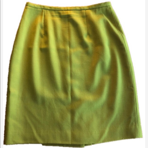Vintage Dresses & Skirts - Lime green vintage skirt
